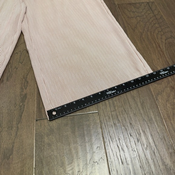 KAARI blue Striped Wide Leg Jumpsuit Cutout Tie Shoulders Cropped - Picture 5 of 9